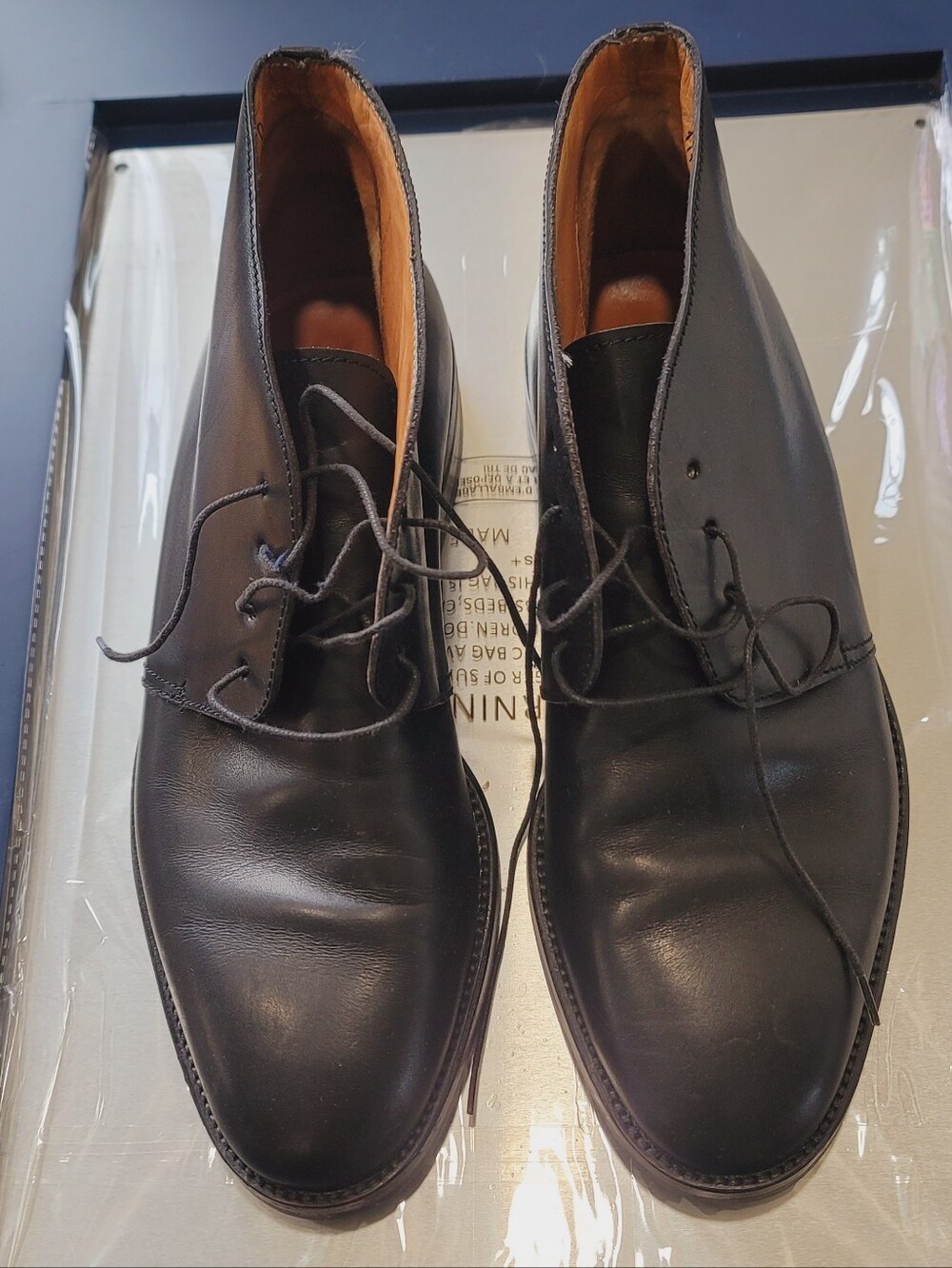 Gucci Black Leather Chukka Boots